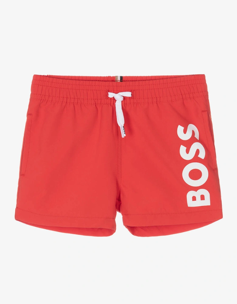 BOSS BABY/TODDLER BRIGHT RED SWIMSHORTS