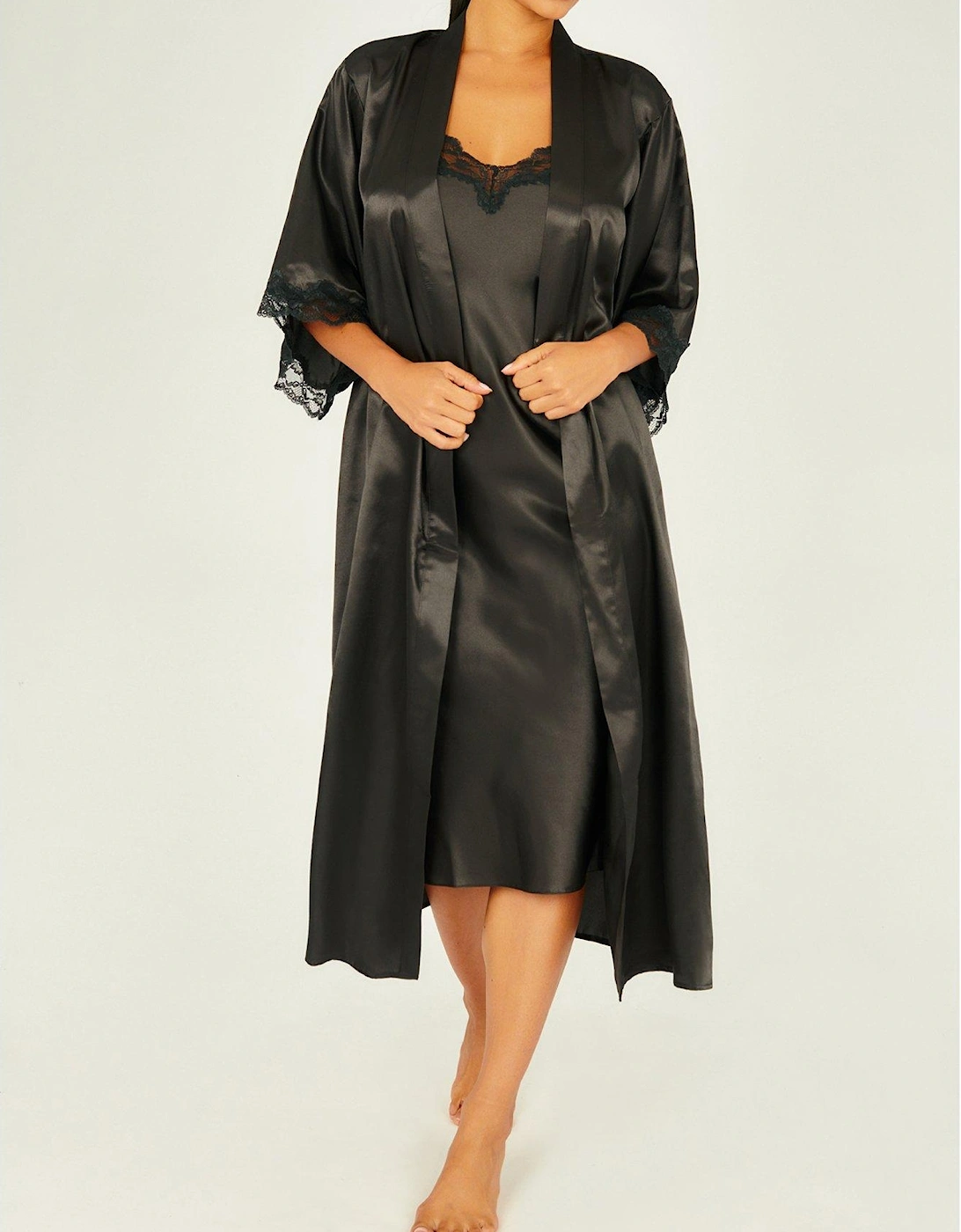 Amelia Midi Robe - Black, 5 of 4