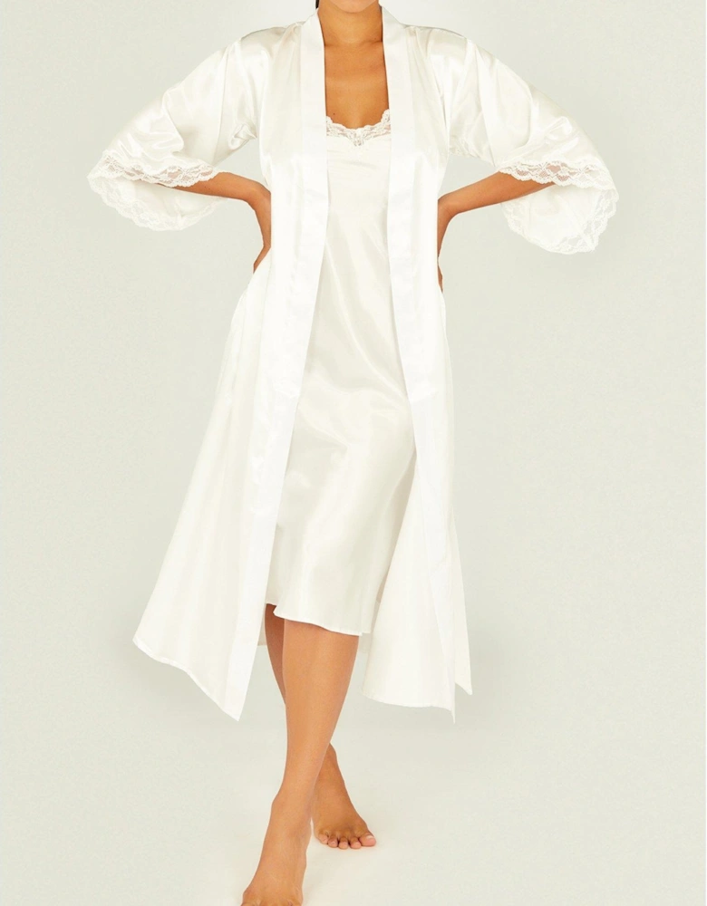 Amelia Midi Robe - Ivory