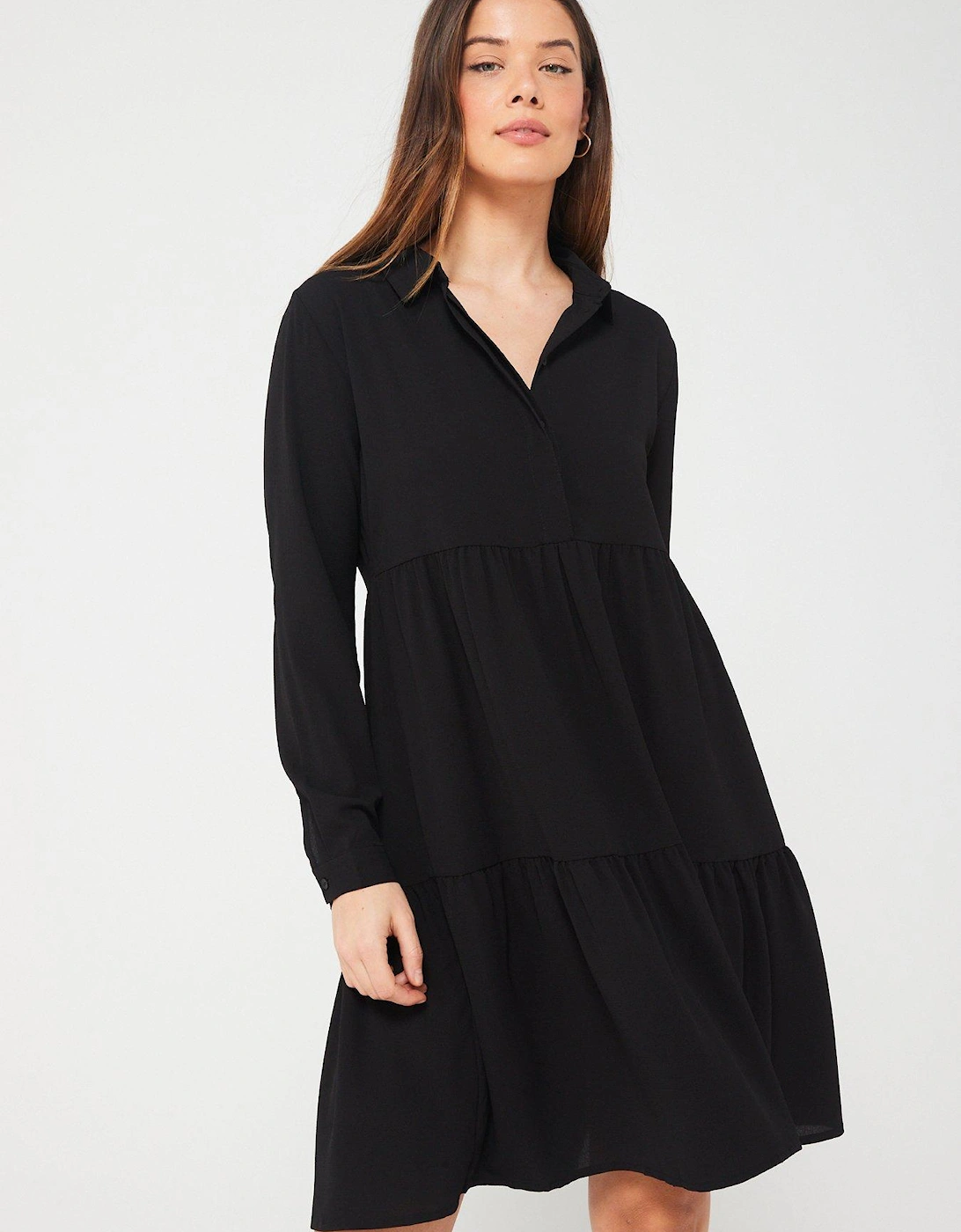 Shirt Dress - Black, 5 of 4