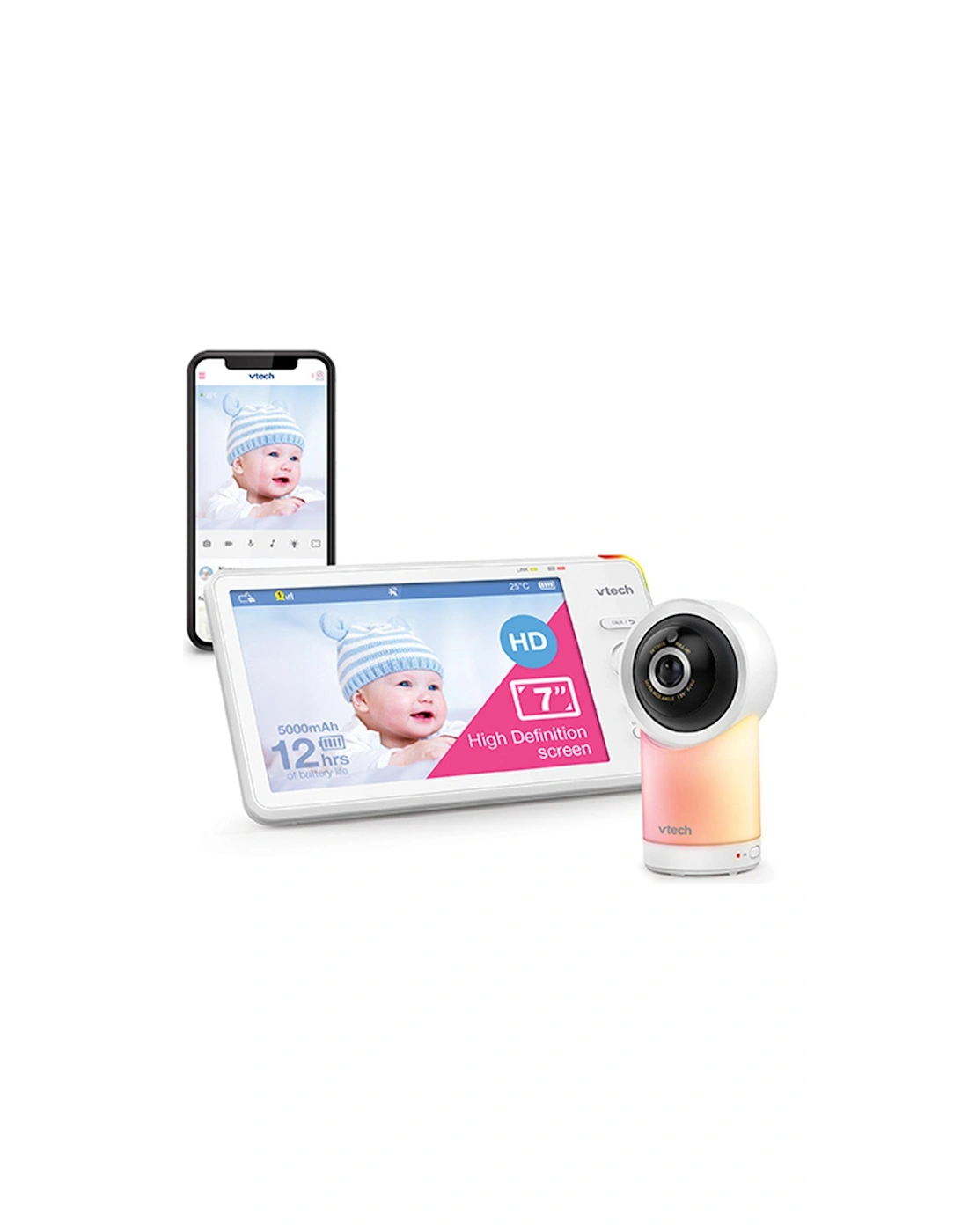 RM7766HD 7" Smart Wi-Fi 1080p Pan and Tilt Baby Monitor, 3 of 2