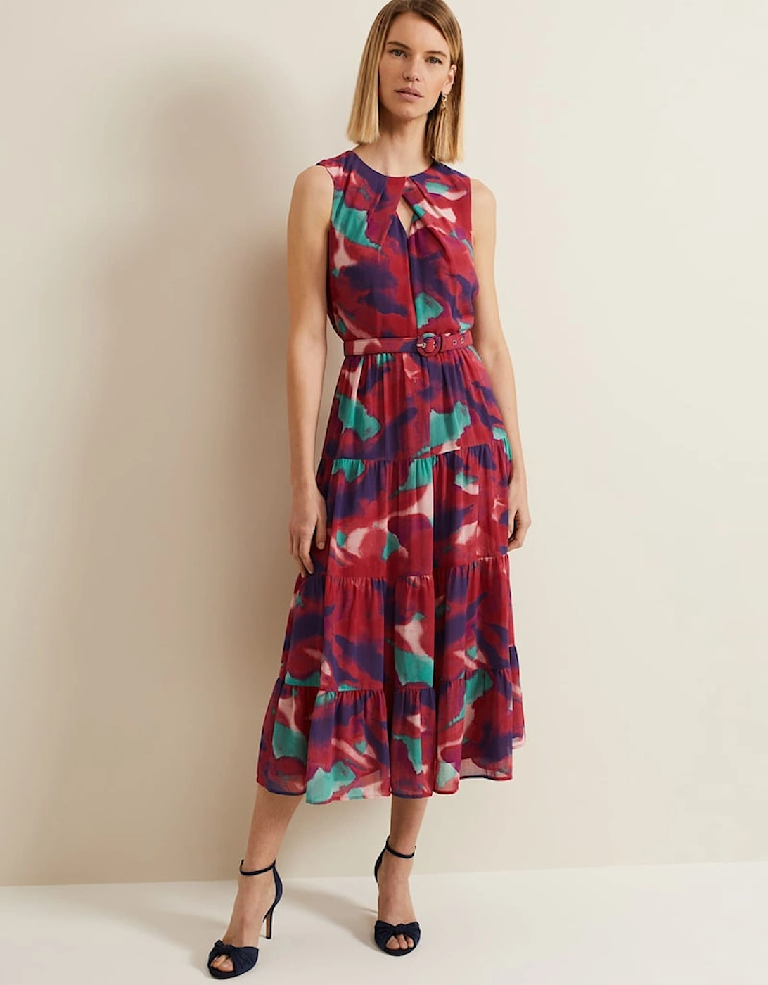 Jolene Floral Midi Dress, 2 of 1