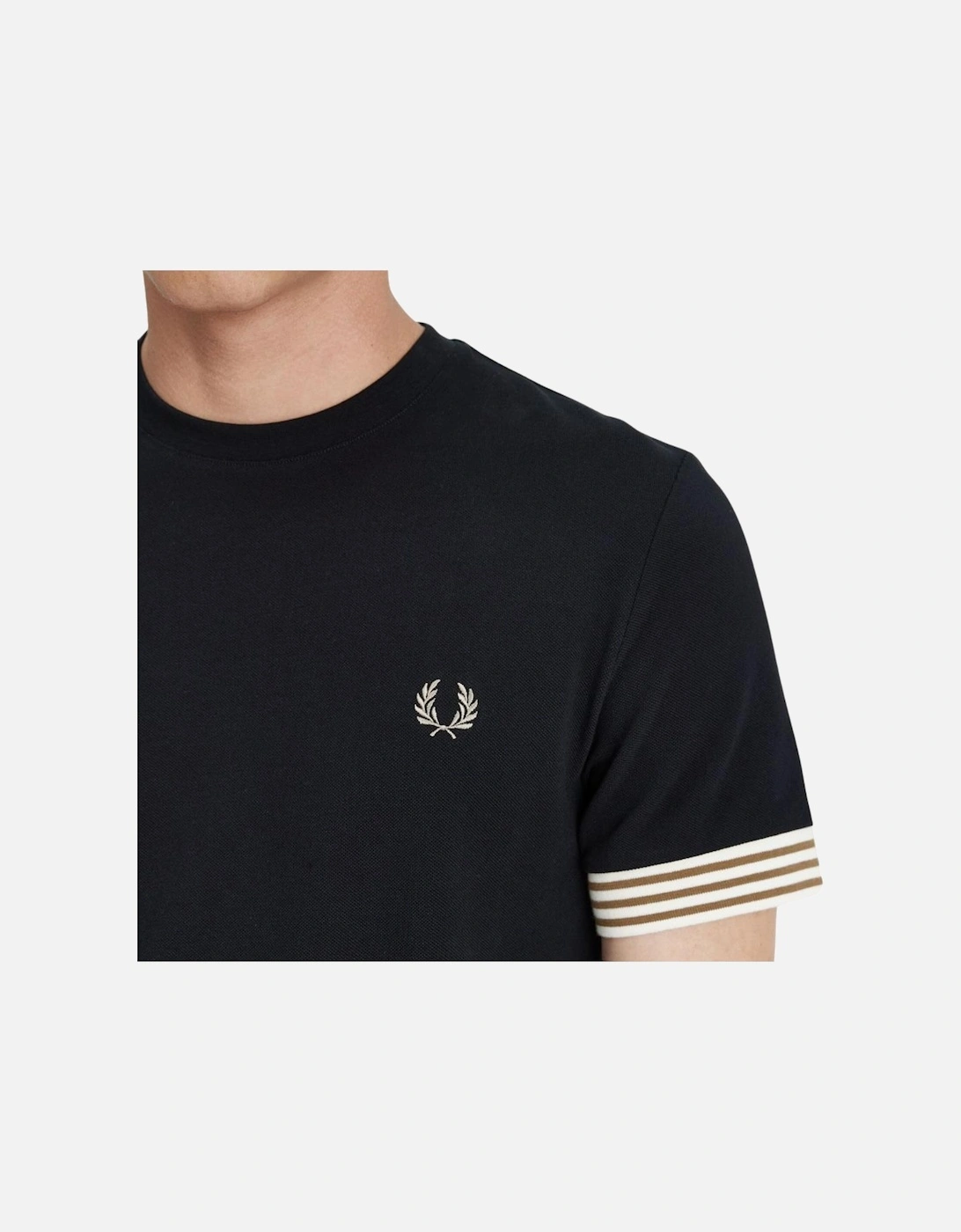 FP Striped Cuff T-Shirt - Black