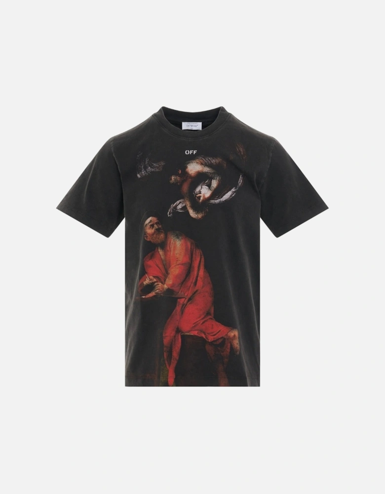 St Matthew Slim Black T-Shirt