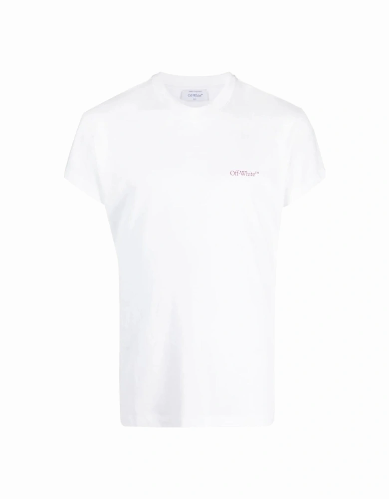 Moon Cam Arrow Logo White T-Shirt