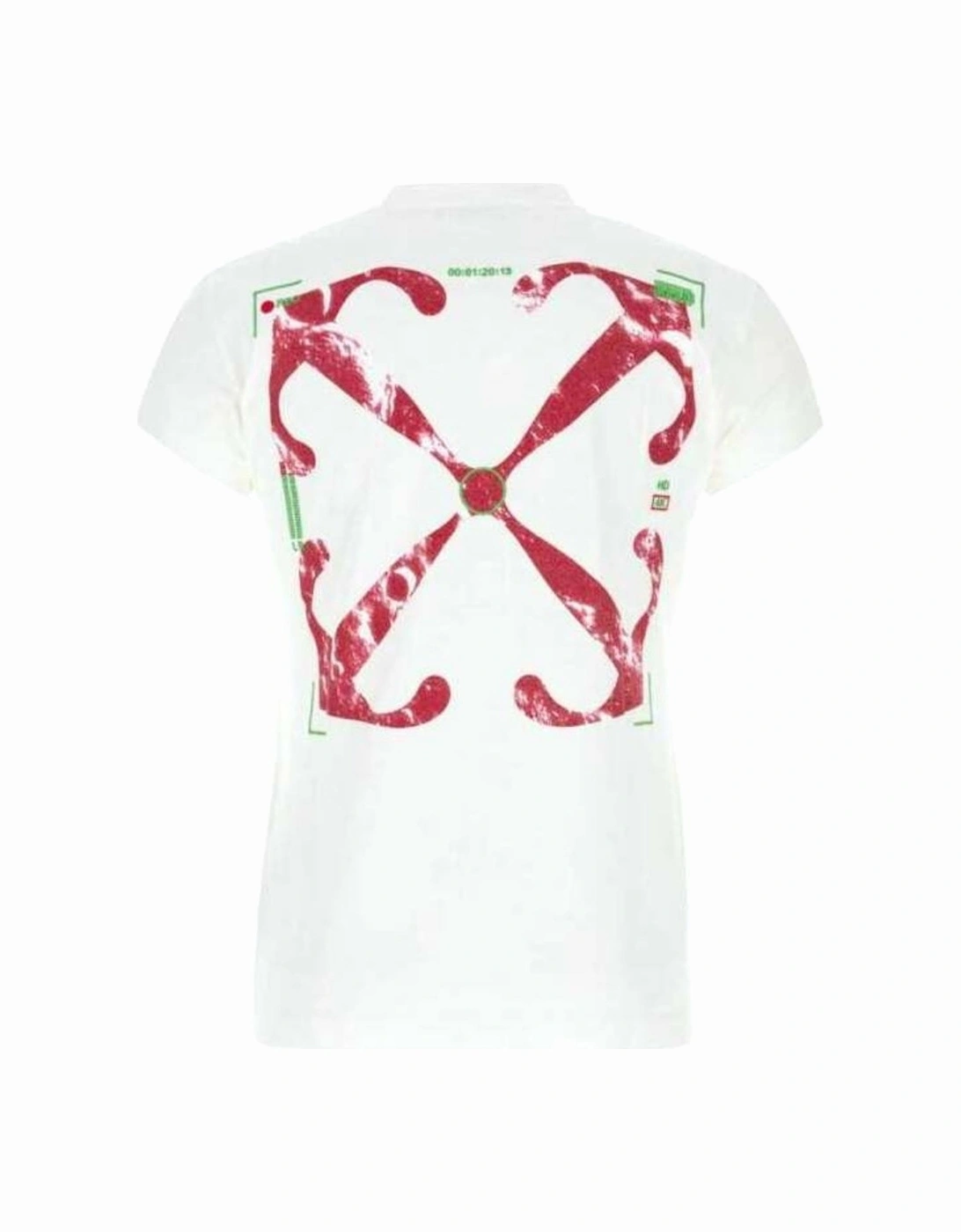 Moon Cam Arrow Logo White T-Shirt