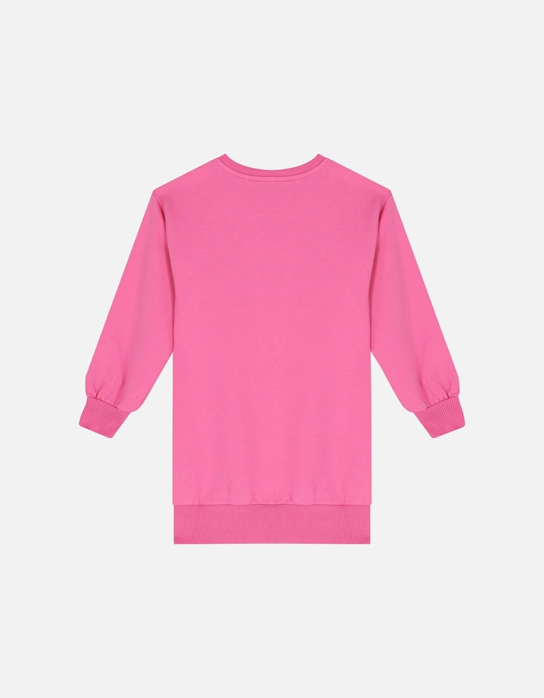 Girls Teddy Logo Dress in Pink