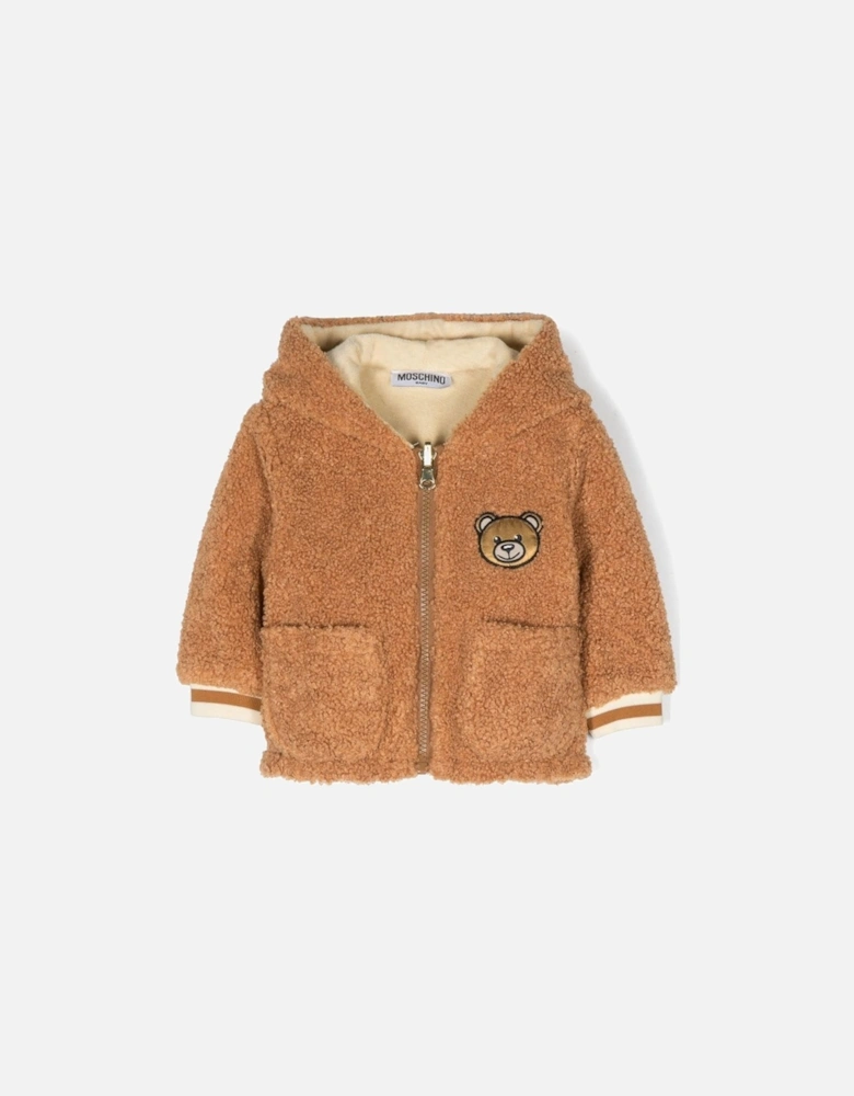 Baby Boys Fleece Jacket in Brown
