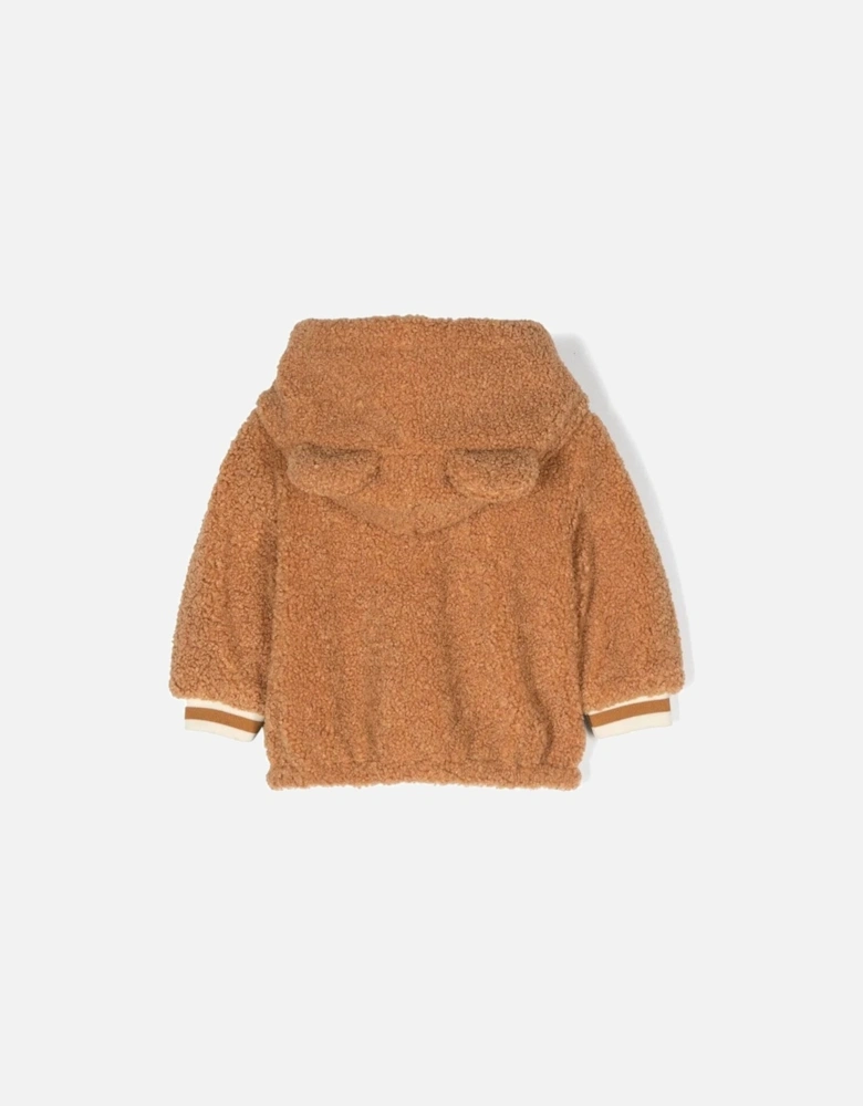 Baby Boys Fleece Jacket in Brown