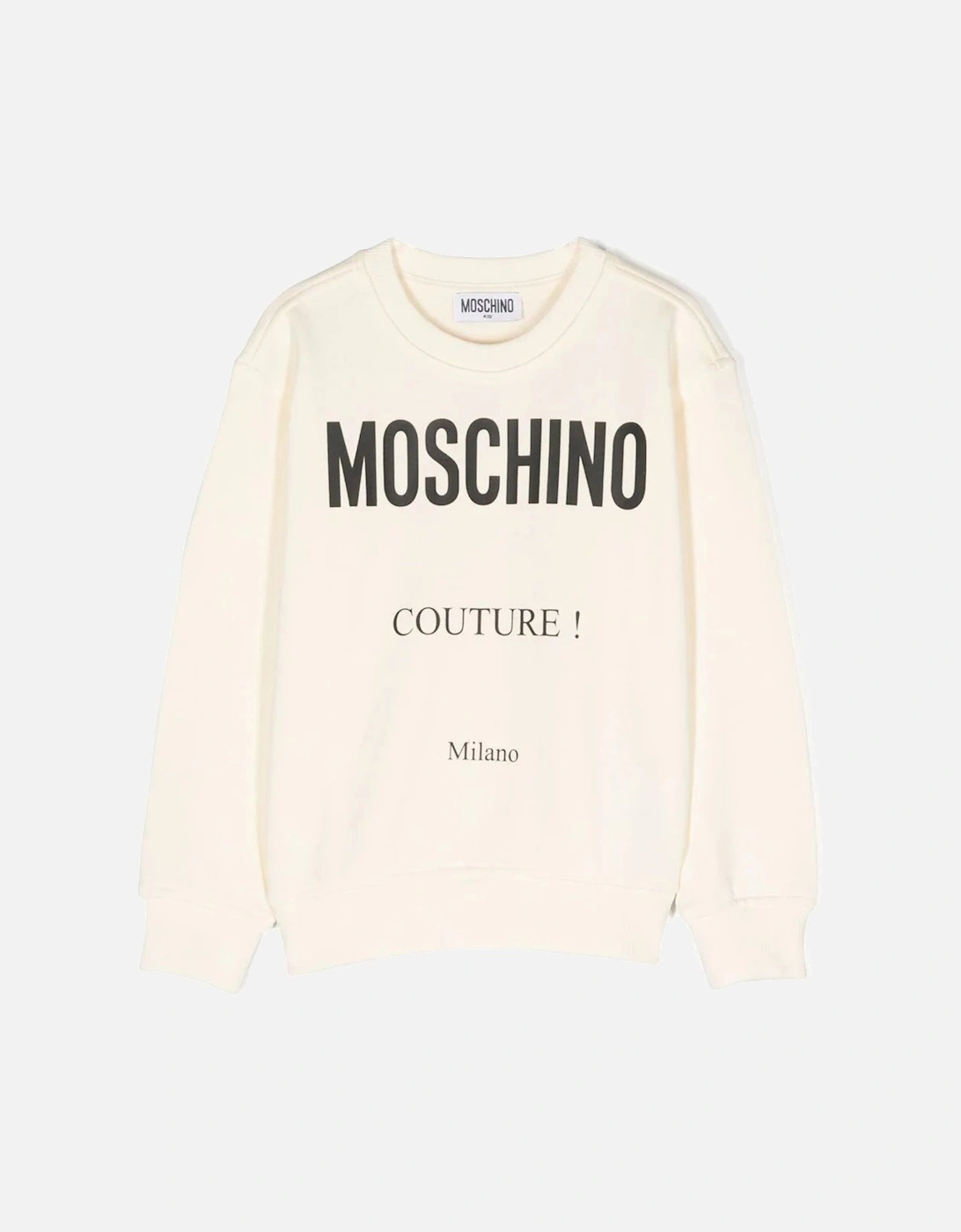 Girls Couture Logo Sweater in Cream, 4 of 3
