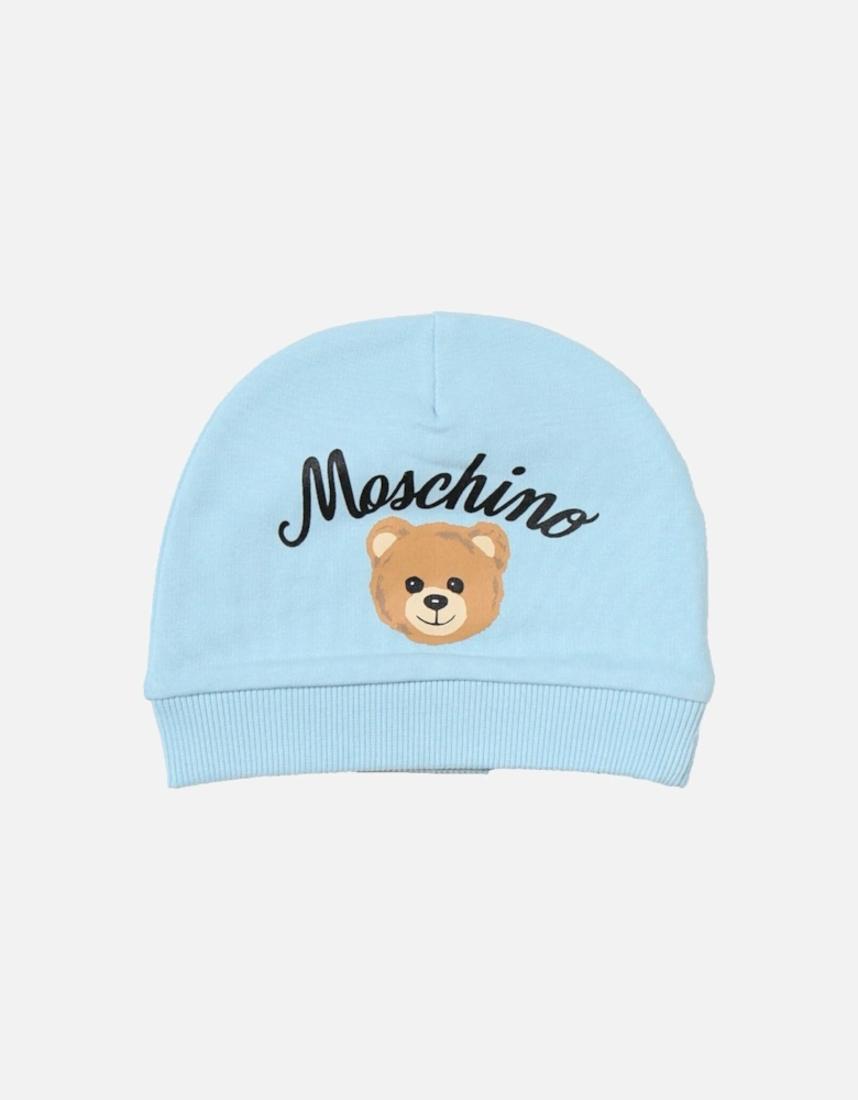Baby Unisex Teddy Logo Hat in Blue