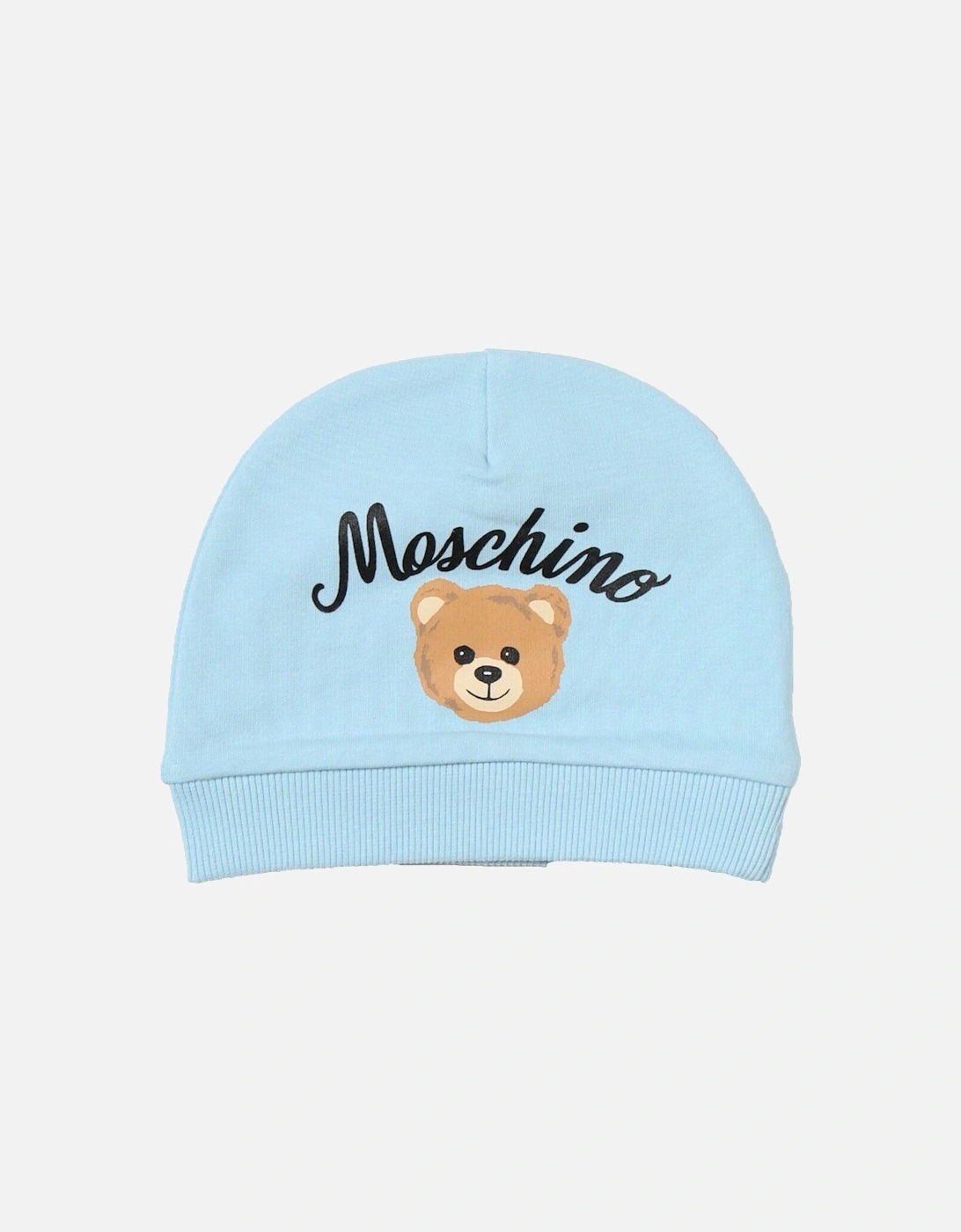 Baby Unisex Teddy Logo Hat in Blue, 3 of 2