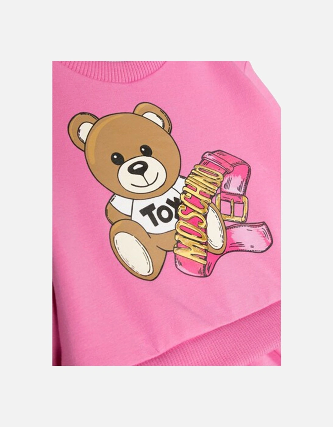 Baby Girls Teddy Sweater Dress in Pink