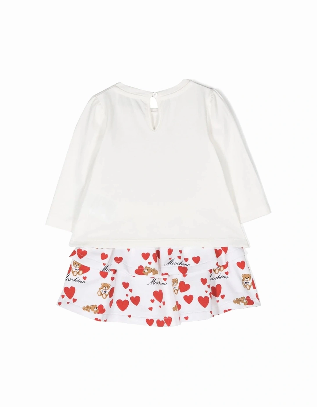 Baby Girls Blouse and Skirt Set in White