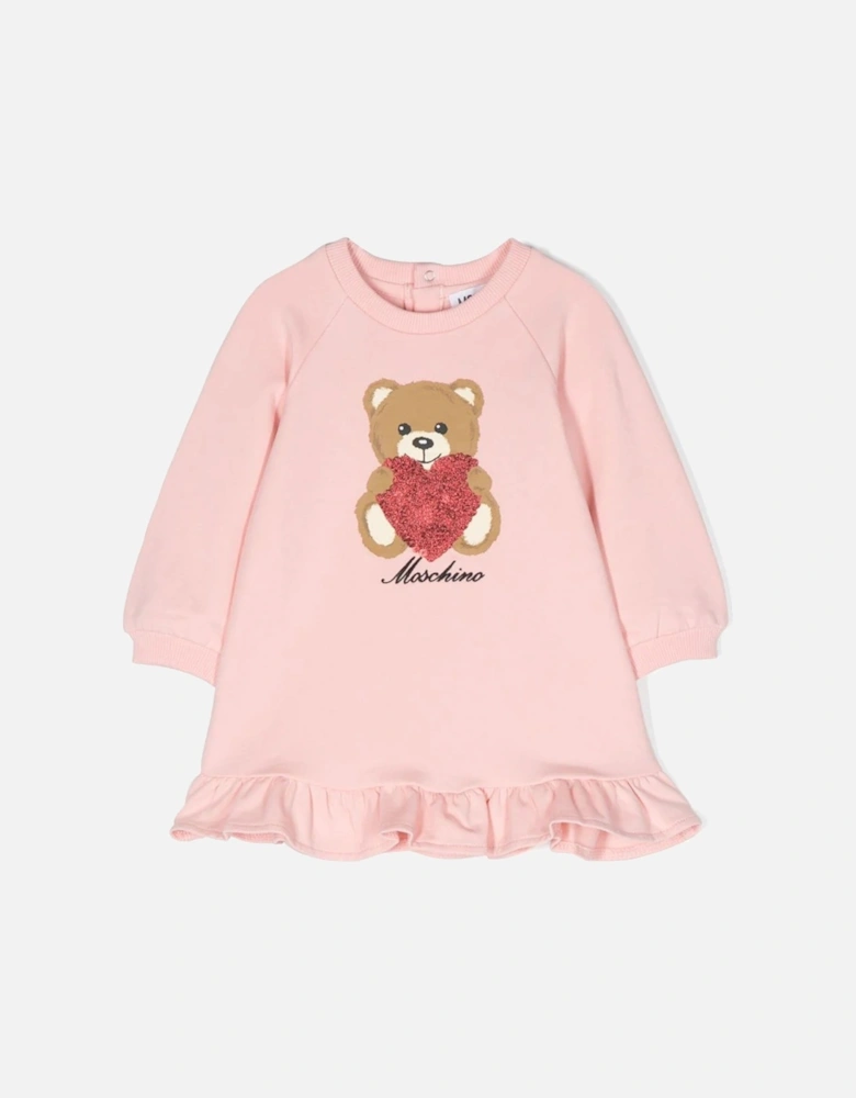 Baby Girls Teddy Dress in Pink