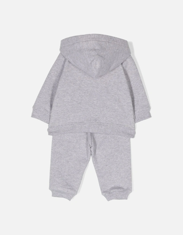 Baby Unisex Teddy Logo Tracksuit Set in Grey