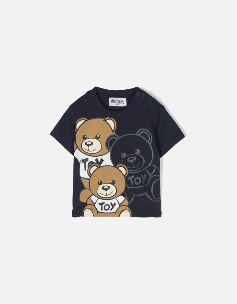 Baby Boys Teddy T-shirt in Navy