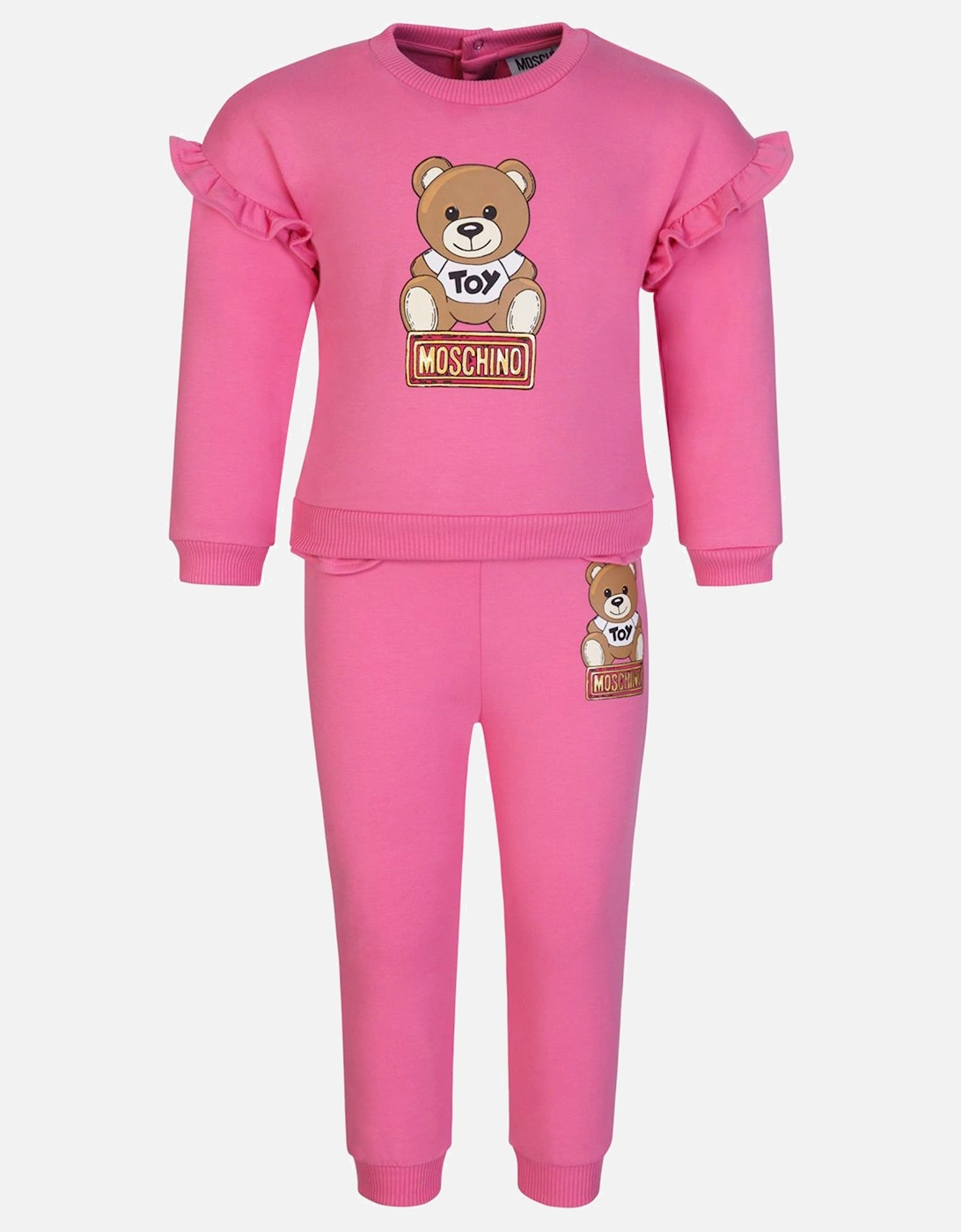 Baby Girls Tracksuit Set in Pink, 7 of 6