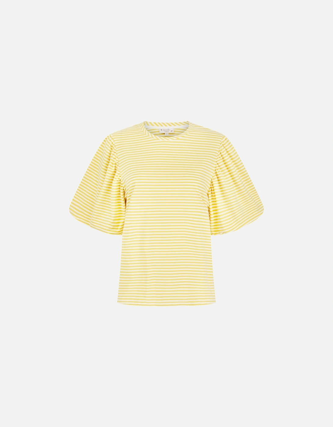 Rhea Top in Yellow and White Stripe