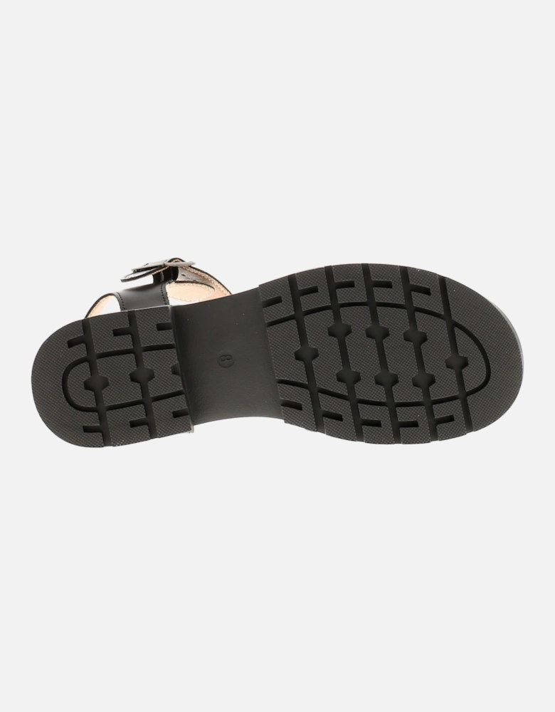 Womens Flat Sandals Cham Buckle black UK Size