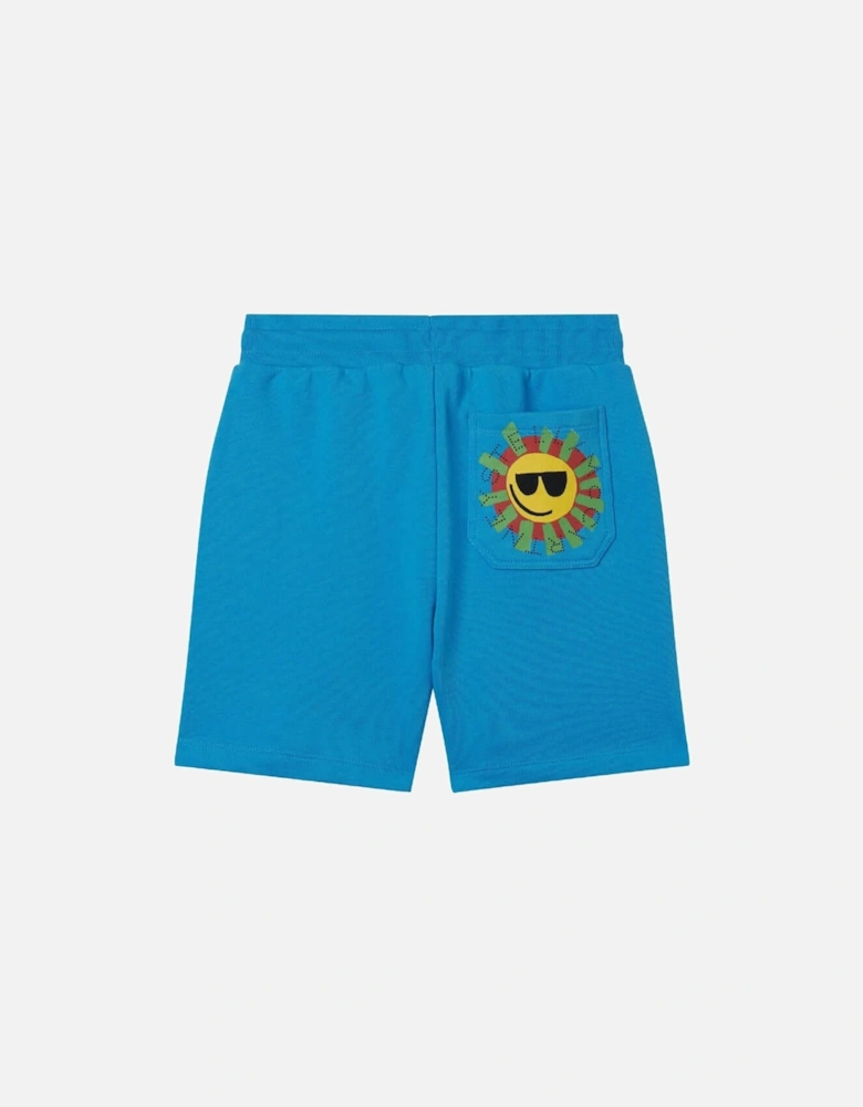 Boys Blue Jersey Shorts