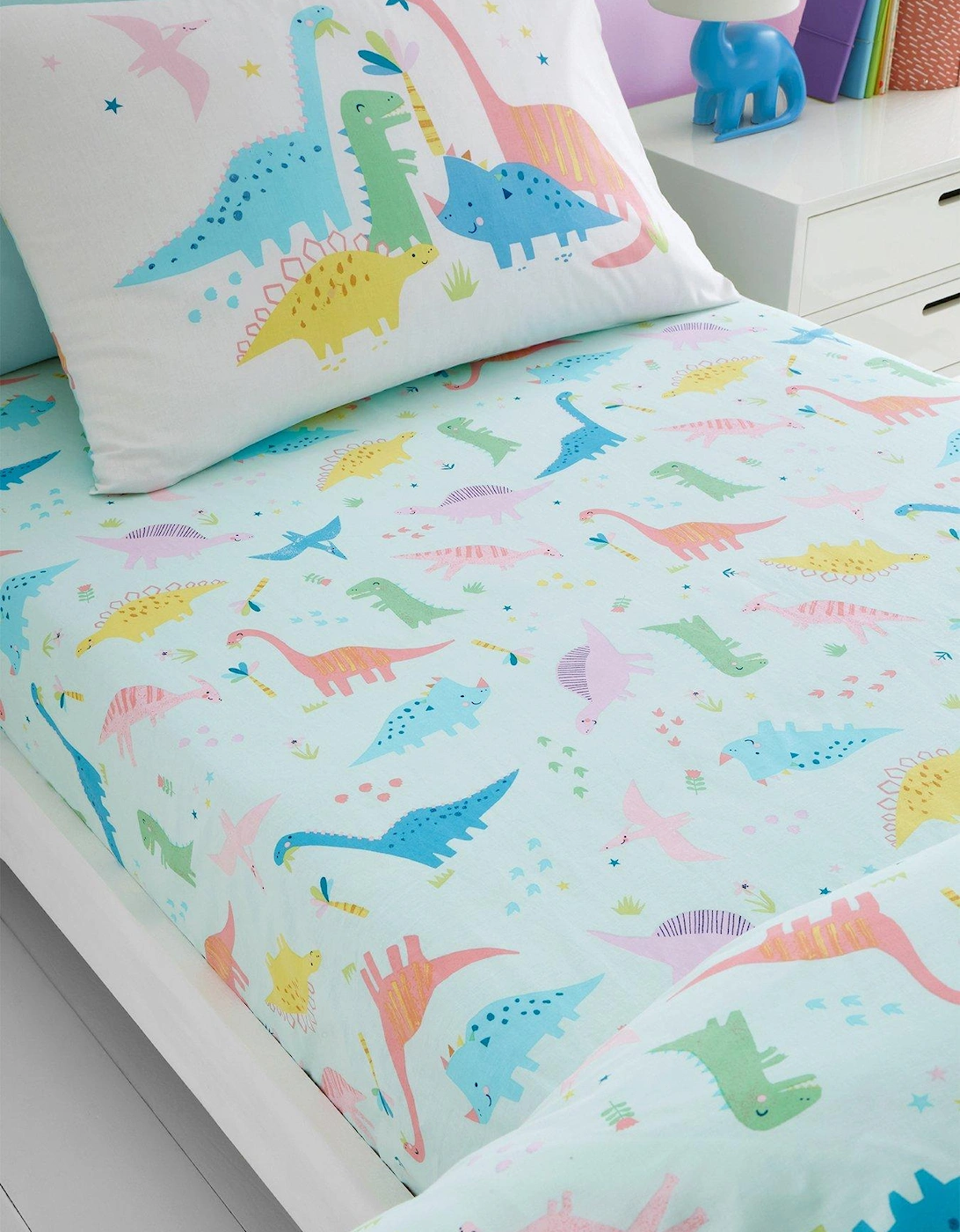 Dinosaur Friends Fitted Sheet - Multi, 2 of 1