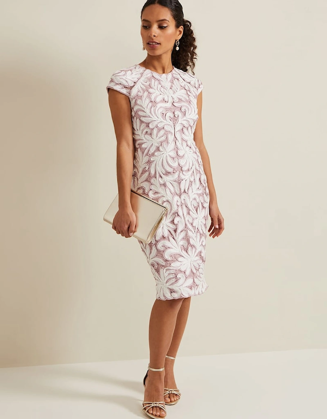 Petite Karima Tapework Midi Dress, 2 of 1