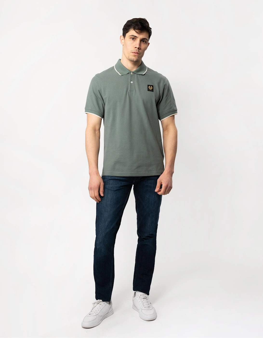 Mens Tipped Polo