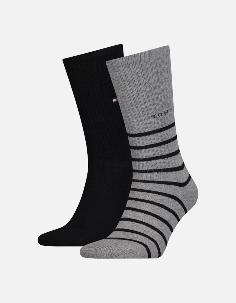 2 Pack Men's Sport Stripe Sock