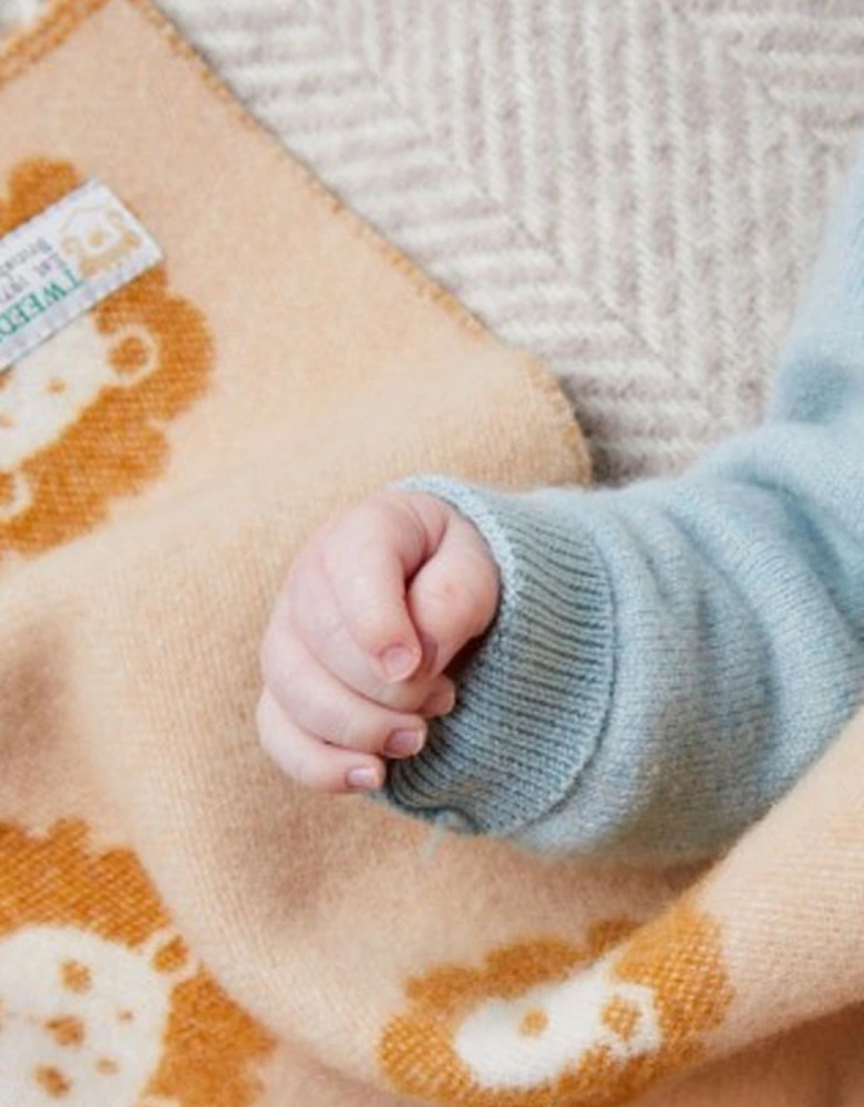 Merino Baby Blanket Lion