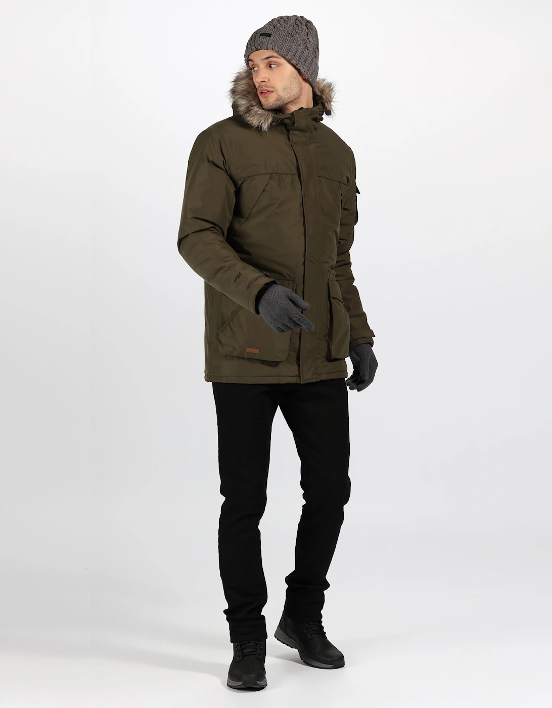 Mens Salinger II Faux Fur Insulated Parka