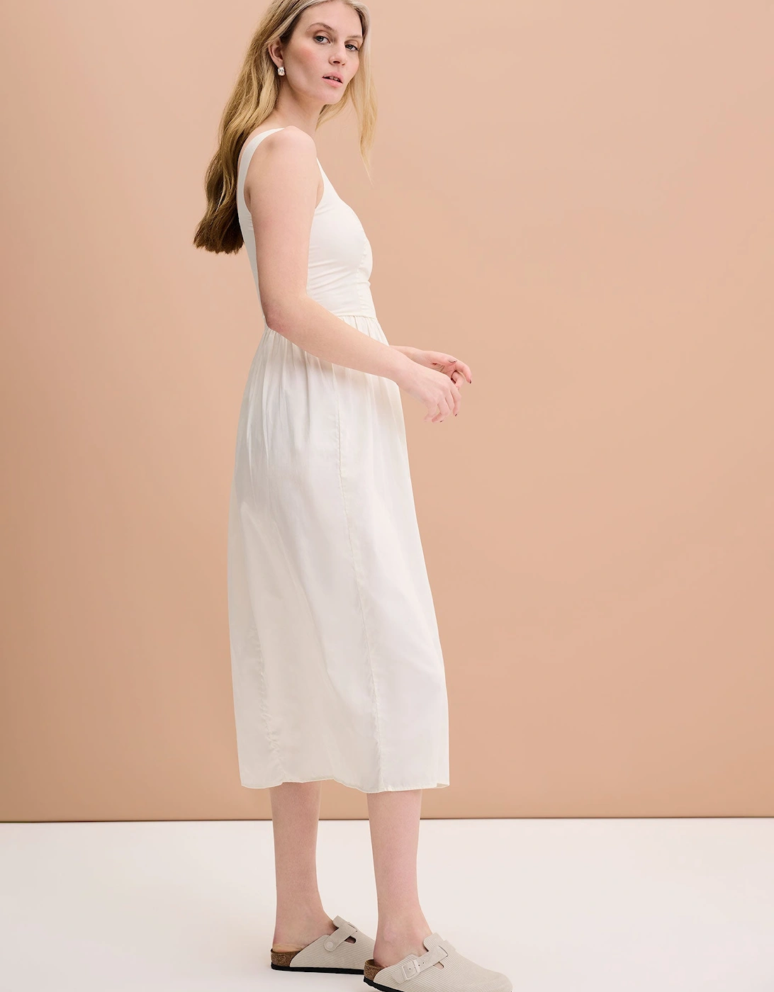 Winslow Midi Dress in Cream