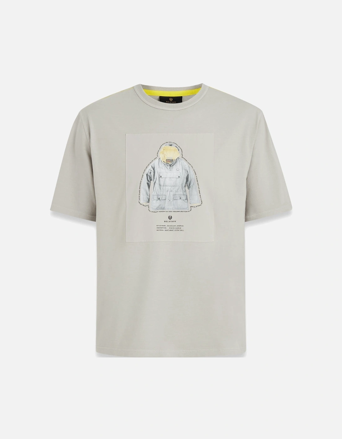 Dalesman Graphic T-Shirt Cloud Grey/Yellow Oxide, 3 of 2