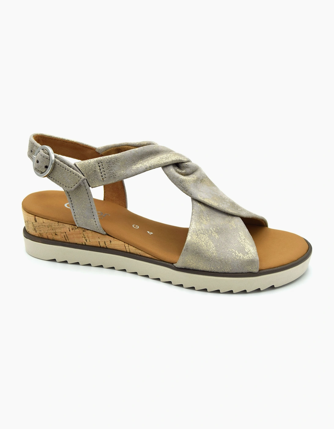 Gabor Women's RICH 62.751 LADIES SANDAL - Tan - Size: 7.5/G