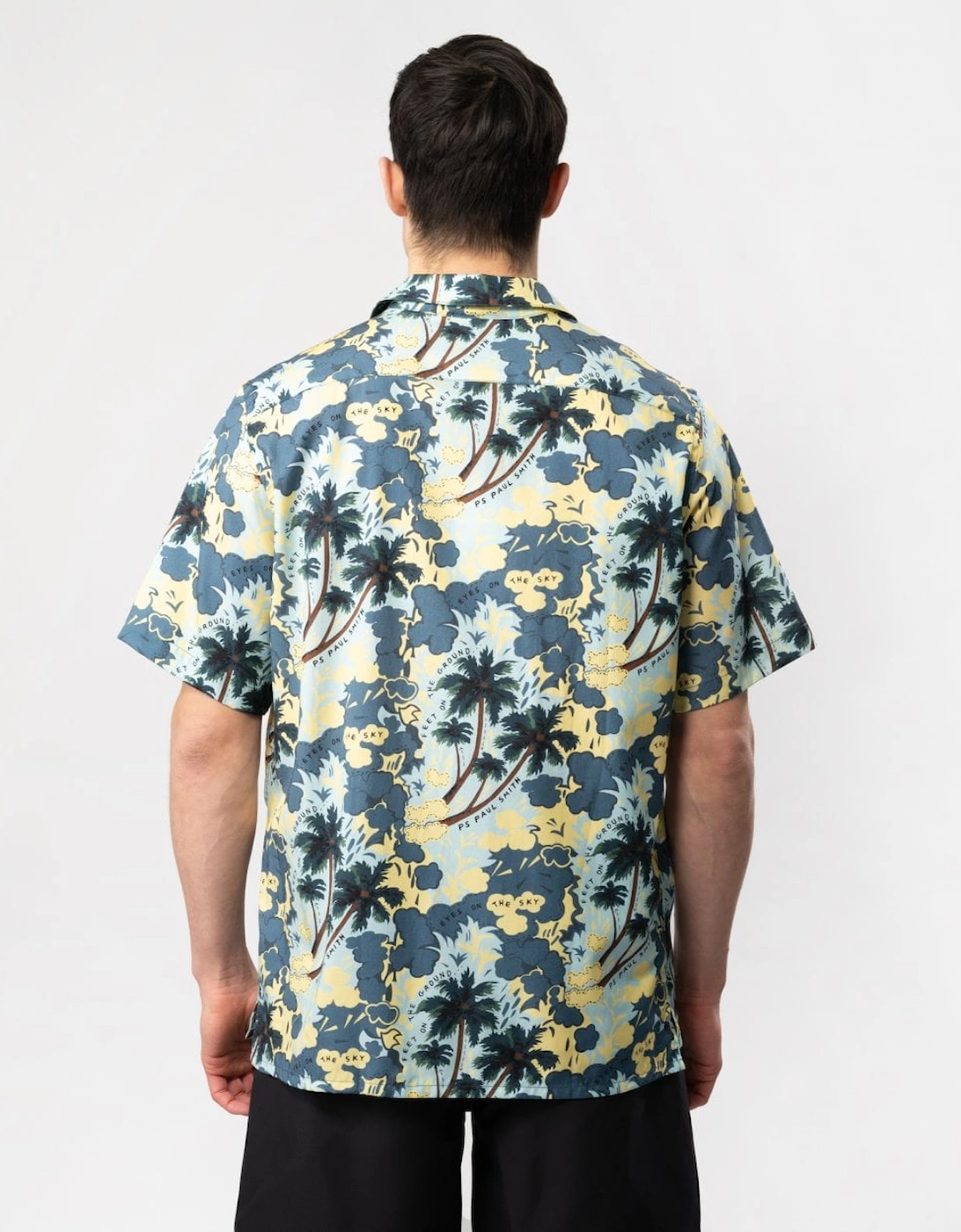 PS Mens 'Eyes On The Sky' Print Short-Sleeve Shirt