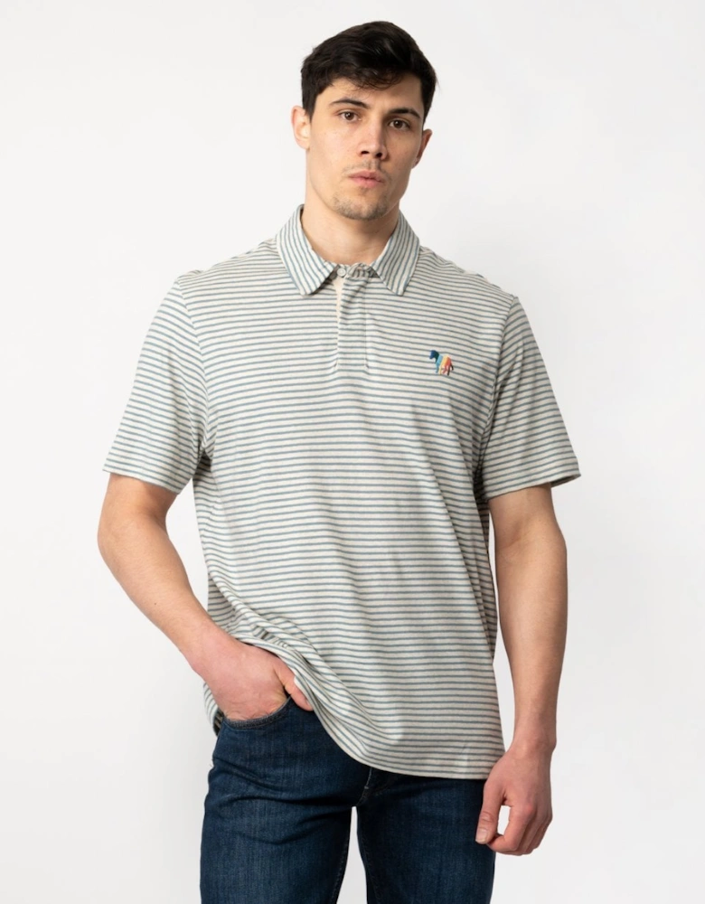 PS Mens Regular Fit Short Sleeve Broad Zebra Polo Shirt