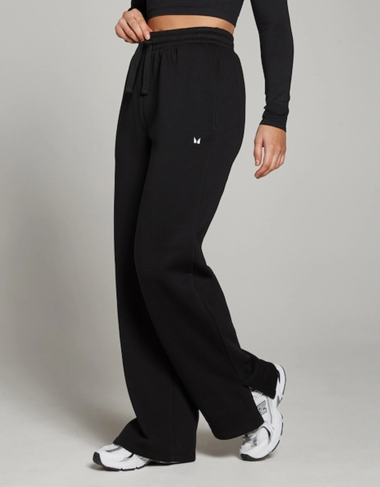 Women's Lifestyle Straight Leg Joggers - Black