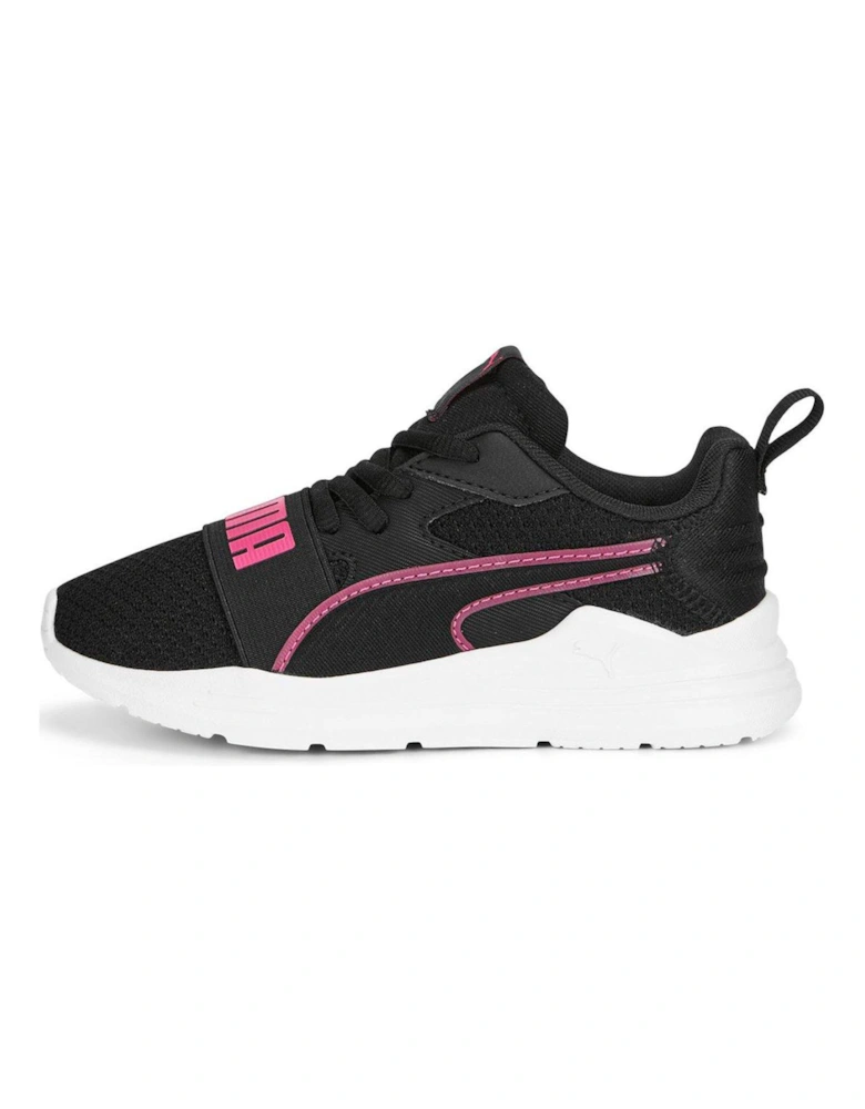 Girls Younger Wired Run Pure Trainers - Black/Pink