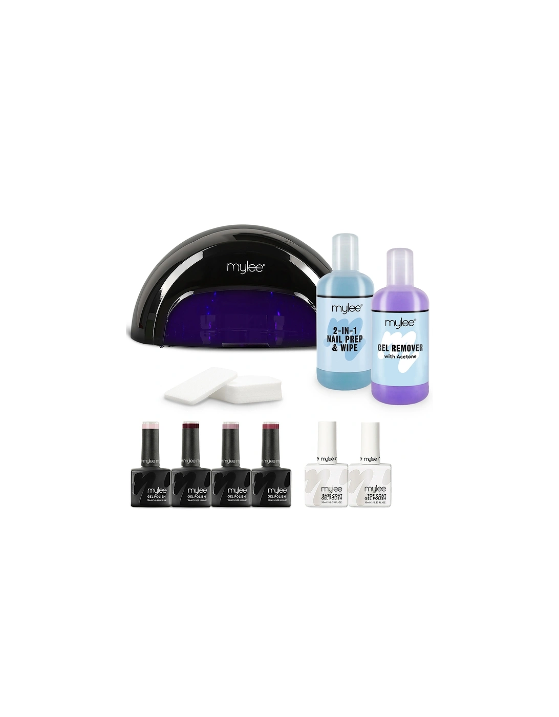 Black Convex Curing Lamp Kit with Gel Nail Polish Essentials Set (Worth £127.00), 2 of 1