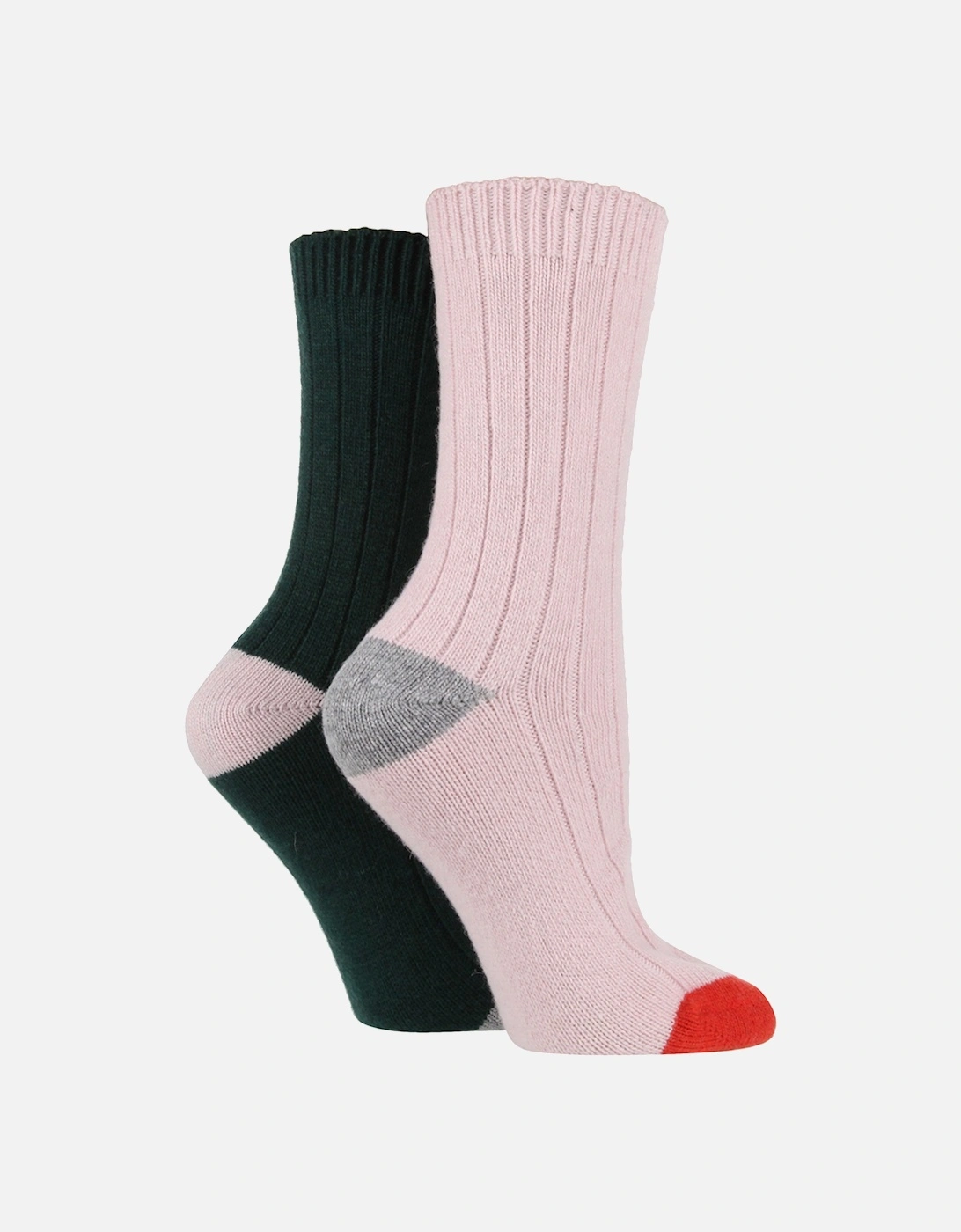 2 PAIR LADIES CASHMERE SOCKS, 2 of 1