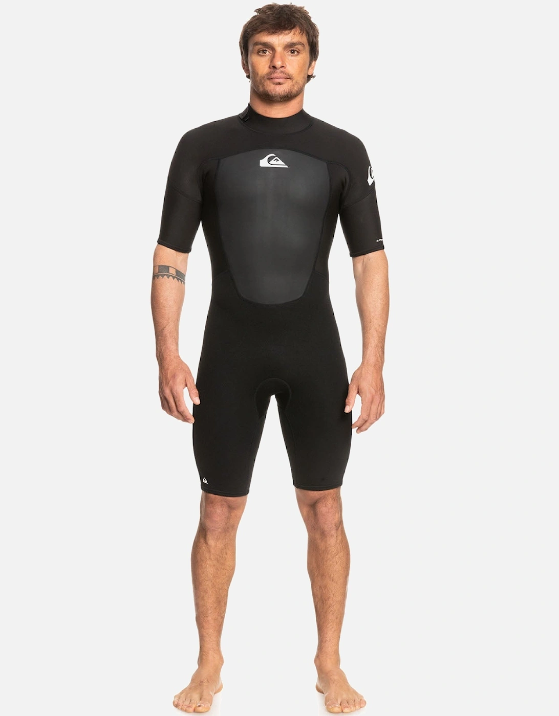 Mens 2/2mm Prologue Short Sleeve Back Zip Wetsuit - Black, 12 of 11