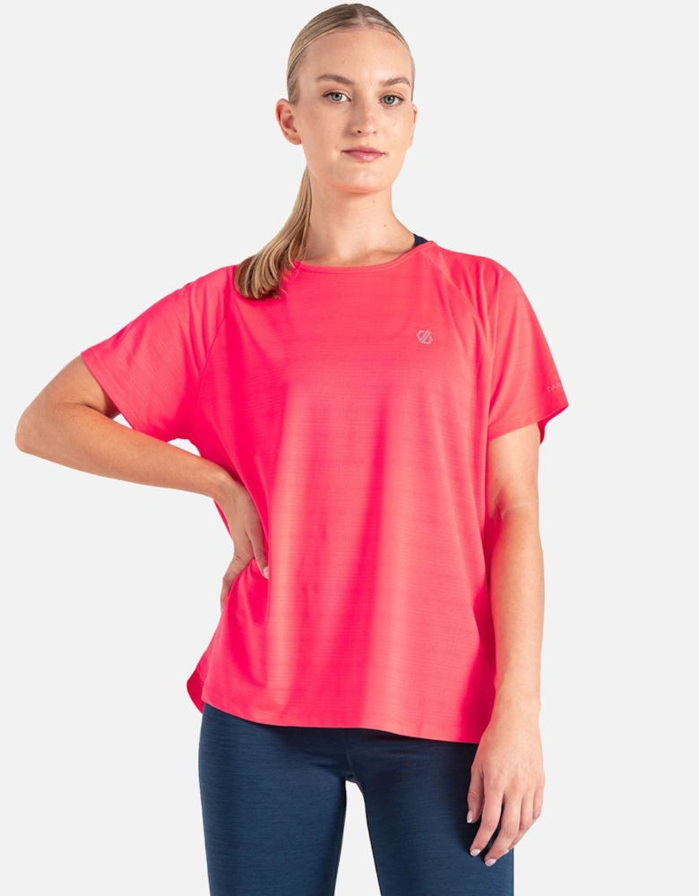 Womens Gravitate Short Sleeve T-Shirt - Neon Pink