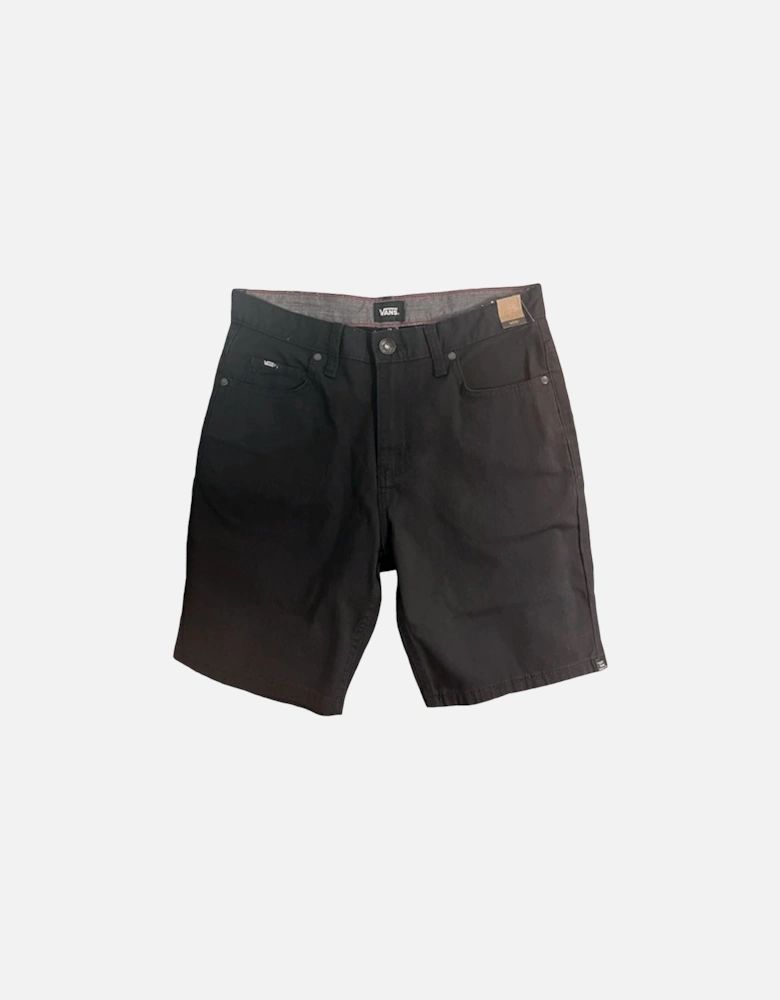 Mens Roy Denim Skater Bottoms Jean Shorts - Black