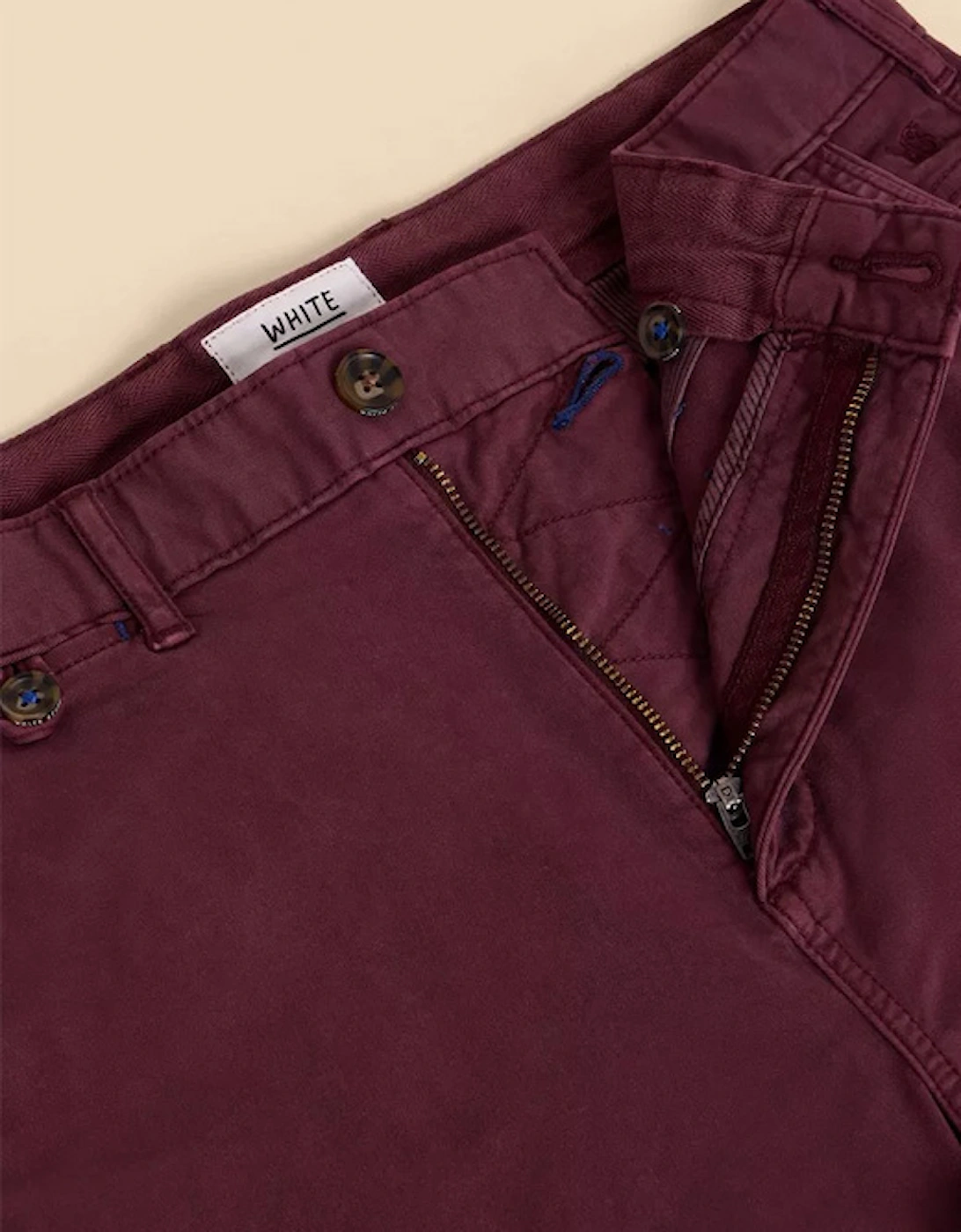 Men's Sutton Organic Chino Short Dark Plum