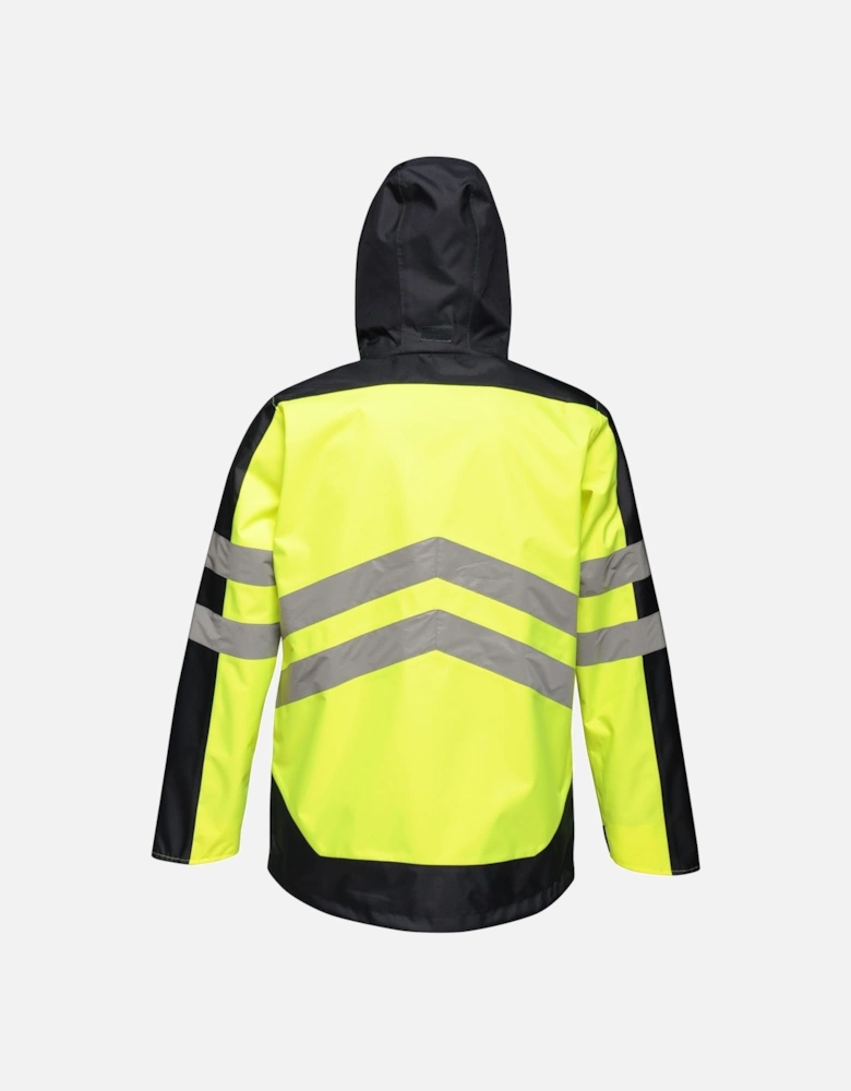 Mens Hi-Vis Waterproof Insulated Reflective Jacket