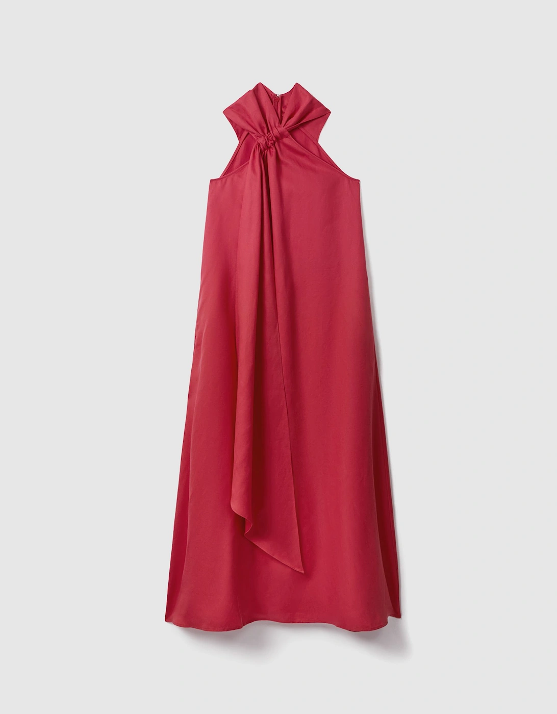 Linen Blend Drape Maxi Dress, 2 of 1