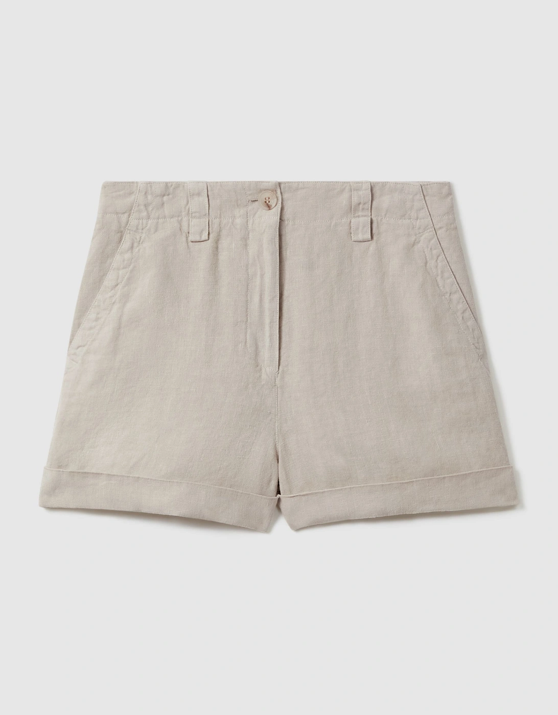 Linen Garment Dyed Shorts, 2 of 1