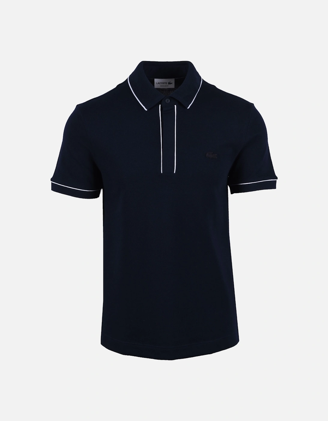 Paris Tipped Placket Polo Midnight Blue, 4 of 3