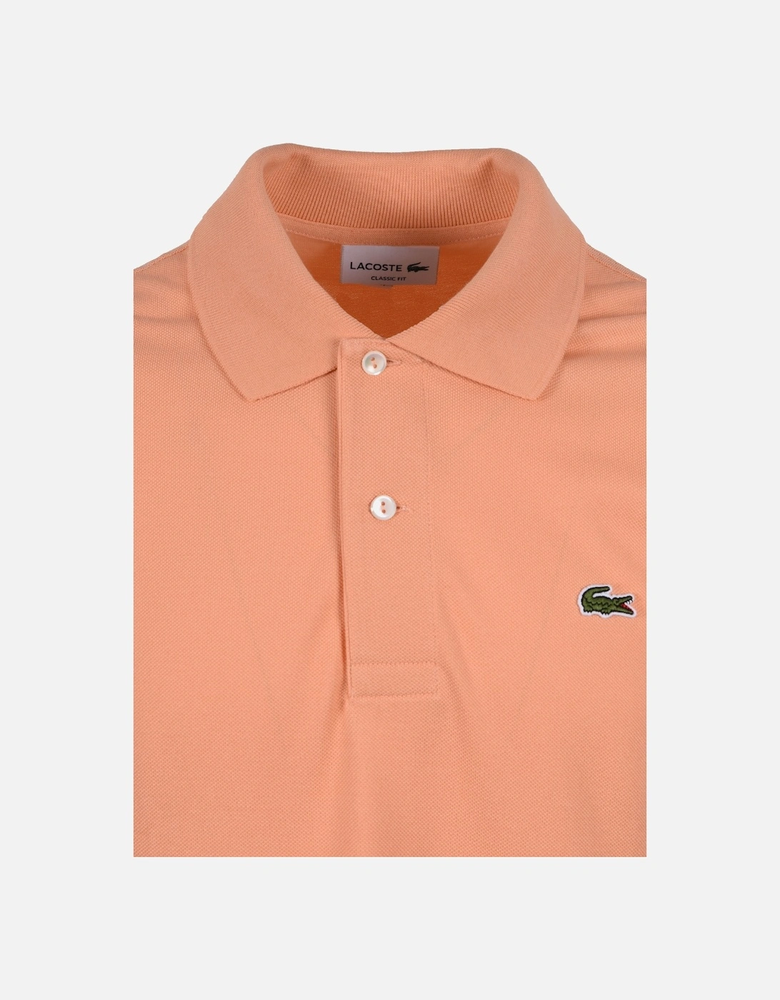 L.12.12 Piqué Cotton Polo Peach