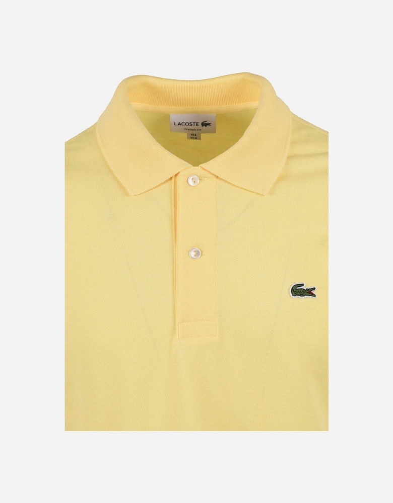 L.12.12 Piqué Cotton Polo Light Yellow